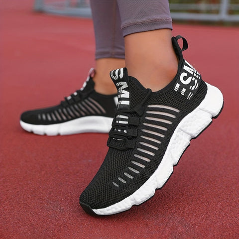Atmungsaktive Strick-Plattform-Sneaker für Damen – Bequem und Trendy