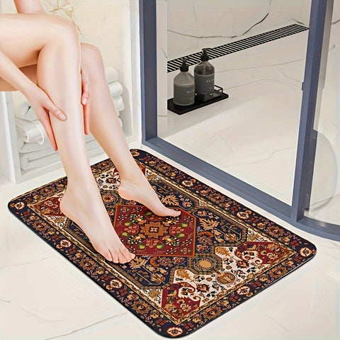 Persisch Inspirierte Badezimmer Teppich Set – Absorbierend und Rutschfest