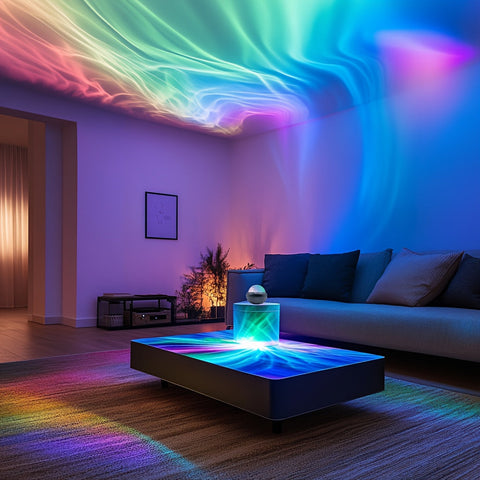 Magischer Lichtshow-Projektor - Verzaubernder Bunter Sternenhimmel Effekt