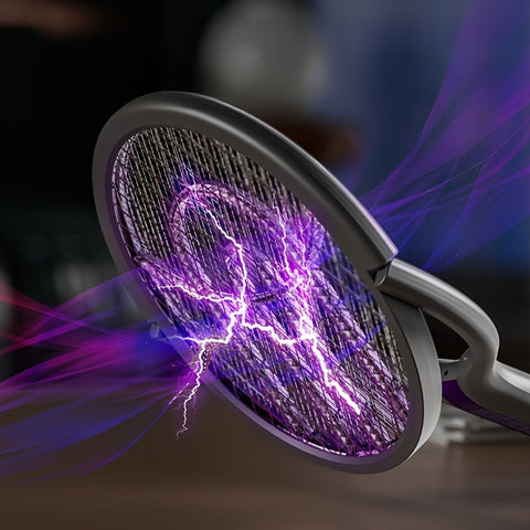 Zusammenklappbarer Elektrischer Mücken Zapper – Wiederaufladbar mit Ausziehbarem Griff