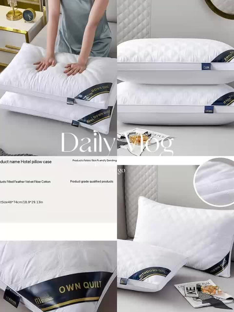 Schlafkomfort Set - 2 Hypoallergene 3D Kissen für Hotelqualität Schlaf