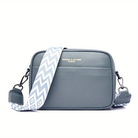 Echte Leder Crossbody Tasche – Praktisch und Trendy mit Gitarrenschulterriemen
