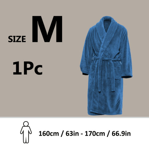 Luxe Unisex Coral Fleece Bademantel – Ultraweich und Warm für Deinen Komfort