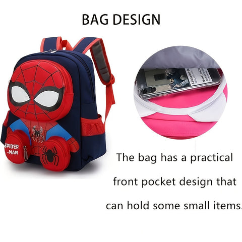 Spider-Man Rucksack mit großer Kapazität – Großartiges Geschenk für Kinder, perfekt für Schule und Abenteuer
