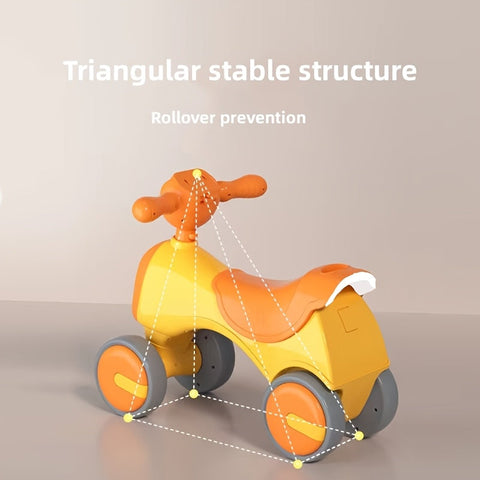 Stabiles Balancebike für Kinder – Laufen und Stehen Lernen mit Verspielten Farben und Sicherheit