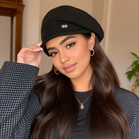 Schicke Strick-Beret für Damen - Eleganz und Wärme für den Winter