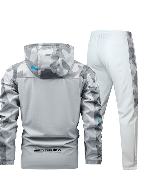 Sportliches Outfit für Männer – Bequemer Hoodie und Lange Hose im Camouflage-Design