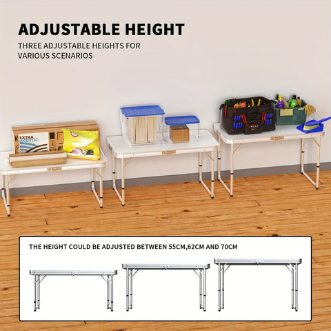 Zusammenklappbarer Campingtisch - Leicht und Tragbar, Ideal für Partys und Outdoor-Aktivitäten