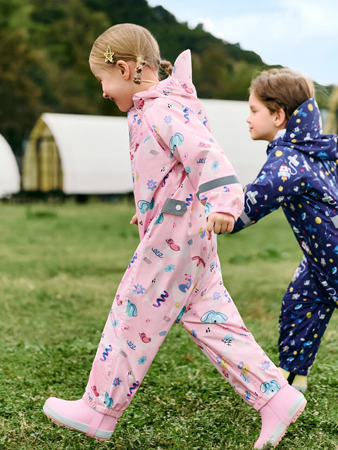 Fröhlicher Wasserdichter Regenoverall für Kinder – Atmungsaktiv und Bequem für Outdoor-Aktivitäten