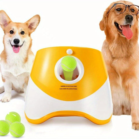 FetchMaster Pro – Interaktive Automatische Hundespielball Launcher mit USB-Ladung