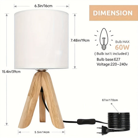 Natürliche Lichtstil Tripod Lampe - Für Warmes und Modernes Licht