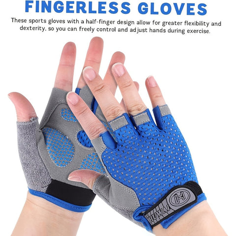 Halb Fingerhandschuhe für Radfahren und Outdoor-Aktivitäten – Atmungsaktives und Rutschfestes Design