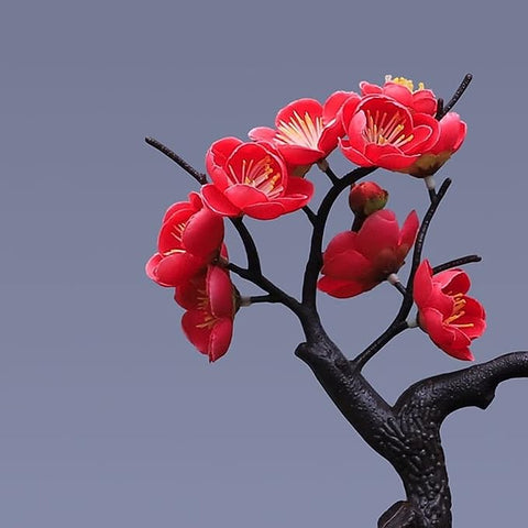 Zen Blossom Wasservase - Beruhigende Bonsai-Dekoration mit Wasserfall