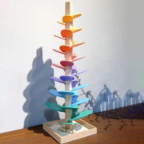 Regenbogen Holzbaum Spielzeug – Lehrreicher und natürlicher Spielspaß