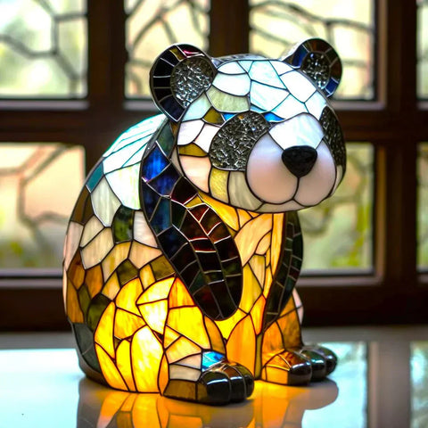 Künstlerische Glas-Mosaik Tierlampe – Farbe und Atmosphäre im Haus