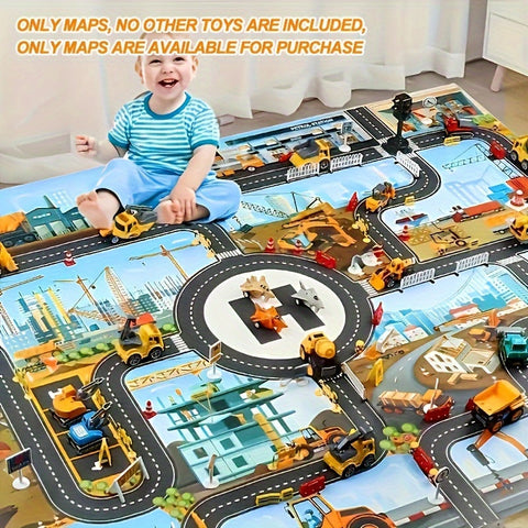 Bau- und Abenteuer-Spielteppich – Für kleine Entdecker und kreative Spieler