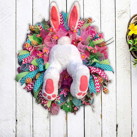 Lustiger Osterhasenkranz – Perfekt für Frühlings- und Osterdekorationen