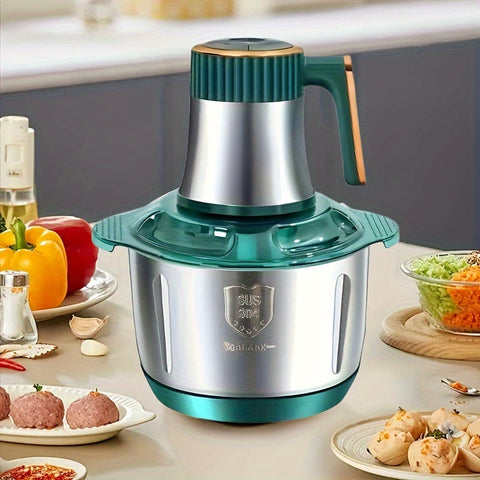 Kraftvoller Edelstahl Fleischwolf und Gemüseschneider – Multifunktionale Küchenmaschine