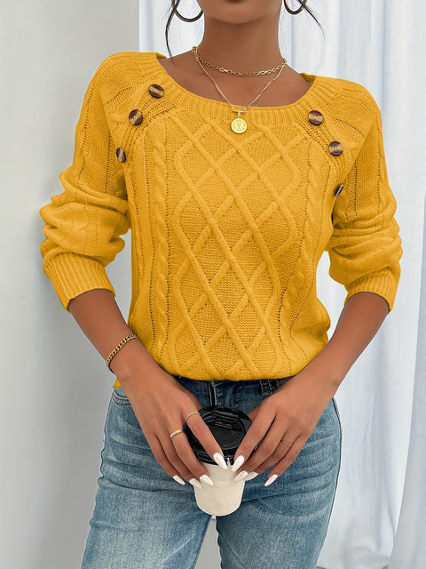 Luxe Knopfpullover - Komfortabel und stilvoll für jeden Anlass