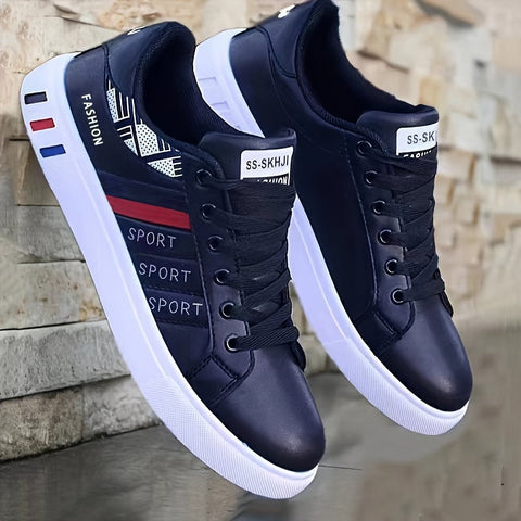 Schnürsenkel Sneakers für Männer – Gestreiftes Design und Ausgezeichnete Griffigkeit für Sportliche Aktivitäten