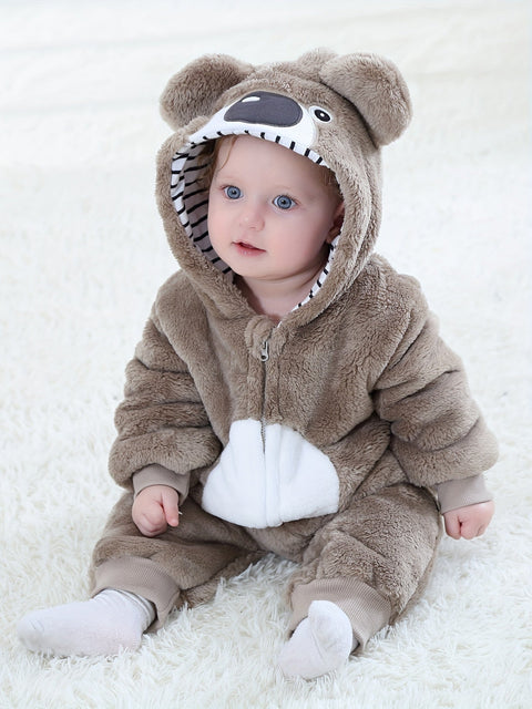 Bennie Bären Strampler für Babys - Warmer und Gemütlicher Jumpsuit für Draußen