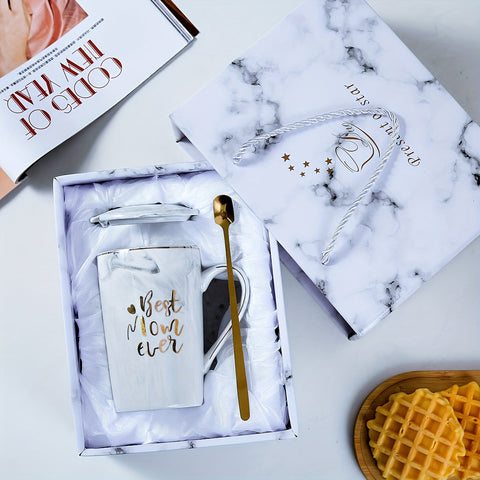 Marmortasse-Set mit goldener Aufdruck – Das perfekte Muttertagsgeschenk
