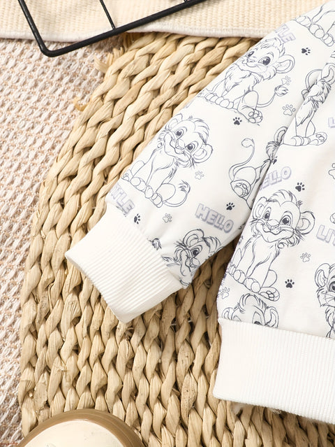 Lustiger Löwe Jumpsuit Set – Perfekt für Abenteuer im Herbst und Winter