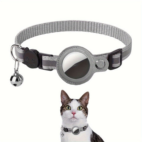 Reflektierendes Katzenhalsband – Sicherheitsverschluss und Glocke für zusätzliche Sichtbarkeit