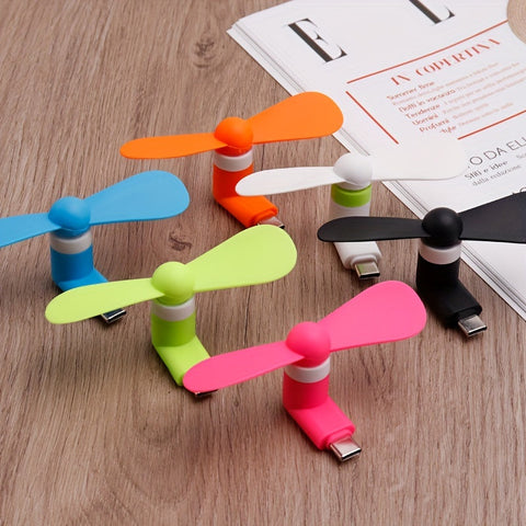 Mini Tragbare Telefonventilatoren – Type-C Connector mit Verstellbarem Winkel