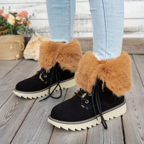 Lieke Winterstiefel mit Schnürsenkeln - Für Stil und Wärme