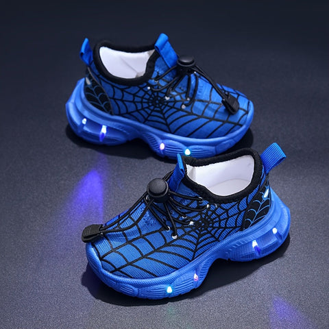 SpinnenWeb LED Sneakers - Strahlende Abenteuer für Kinder