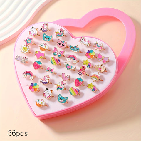 Prinzessinnen Ringe Set - Für kreative Kinder