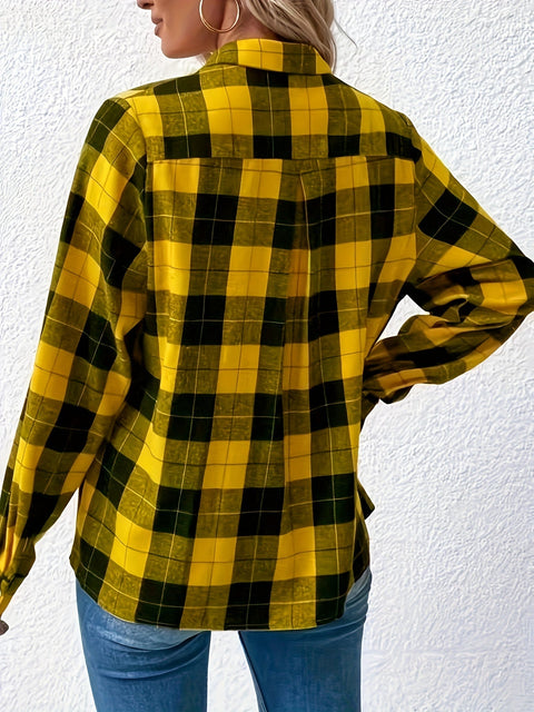 Lässige Karobluse – Stilvoll und Komfortabel für Frühling und Herbst