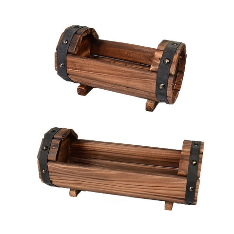 Vintage Holzblumenkasten Set – Robuster Eyecatcher für Innen und Außen