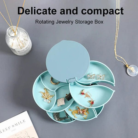 Drehbare Schmuck Aufbewahrungsbox (4 Schichten)