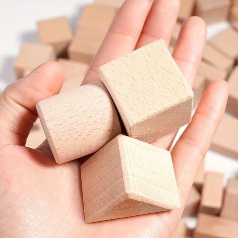 Natürliche Holzbausteine Set - Für kreatives Spiel und Bildung