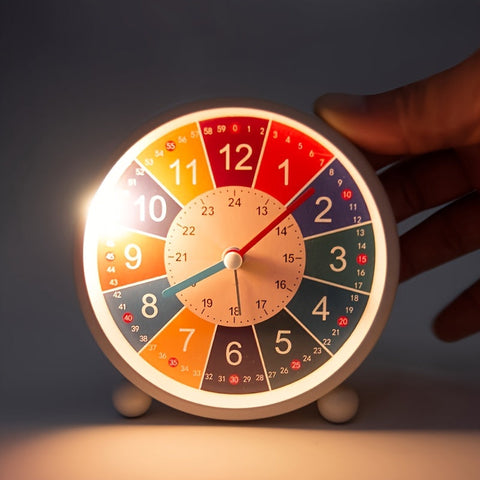 Bildungswecker – Bunte Uhr für Studenten und Kinder