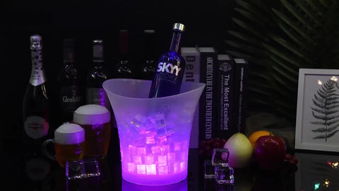 5L LED-beleuchteter Eiswürfelbehälter – Perfekt für Champagner und Bier