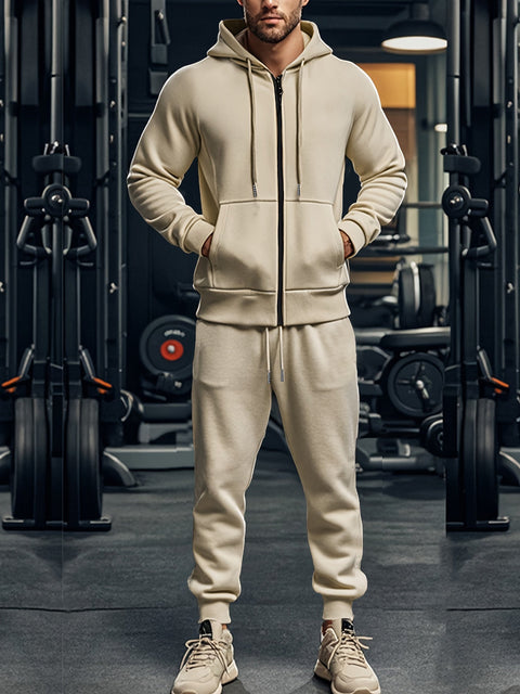 Herren Sportliche Hoodie und Hose Set – Bequem und Stilvoll für Sport und Freizeit