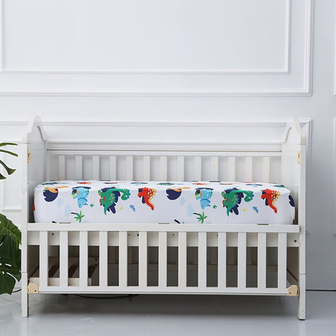 Weiche Tierdruck Wiegenbezüge – 4-teiliges Set für Komfort und Stil im Babyzimmer