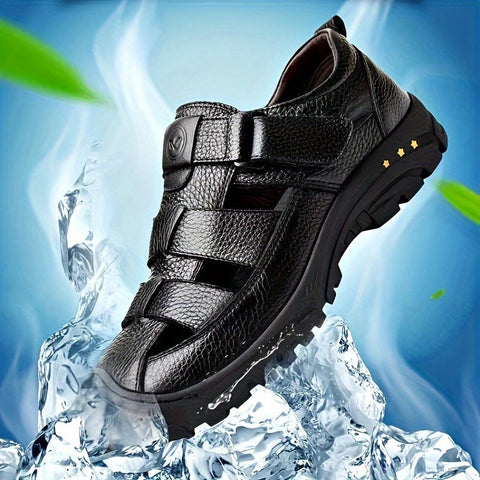 Nachhaltige Herren Outdoor Sandalen – Atmungsaktive Verschluss-Sandalen mit Rutschfester Sohle