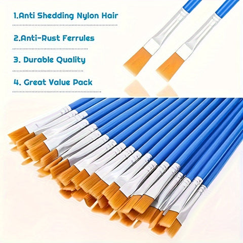 Professionelles Pinselset – Geeignet für Öl-, Acryl- und Aquarellmalerei