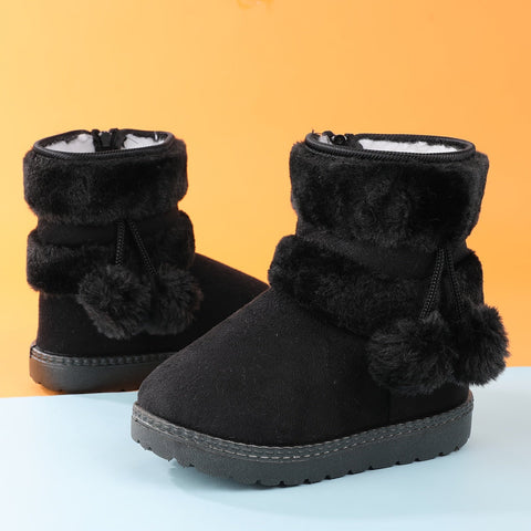 Niedliche Plüschstiefel für Mädchen - Für Wärme und Komfort