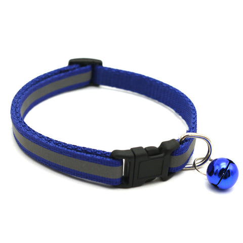 Reflektierendes Katzenhalsband mit AirTag Halter und Glocke – Verstellbares Halsband für Nachtsichtbarkeit