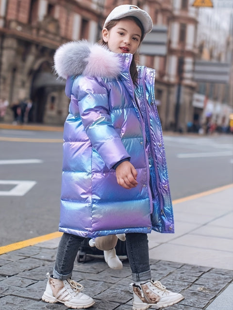 Ivy Glänzende Winterjacke für Kinder - Trendy und Warm für Kalte Tage