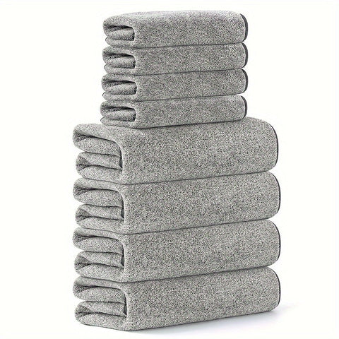 Weiche Korallenvelours Handtuchset – Absorbierend und Schnell Trocknend