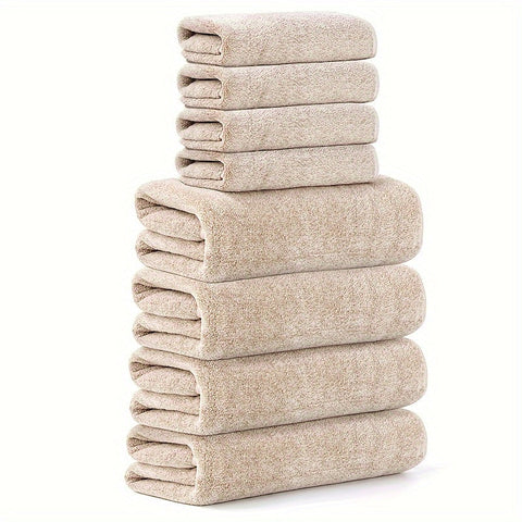 Weiche Korallenvelours Handtuchset – Absorbierend und Schnell Trocknend