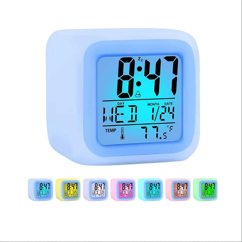 LED Digitale Wecker – Temperaturanzeige und Wettervorhersage, Stille Funktion