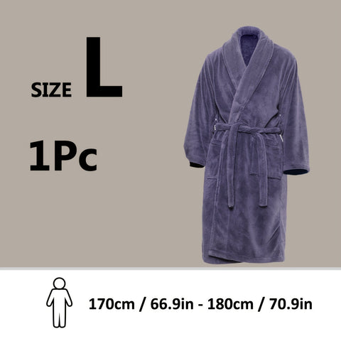 Luxe Unisex Coral Fleece Bademantel – Ultraweich und Warm für Deinen Komfort