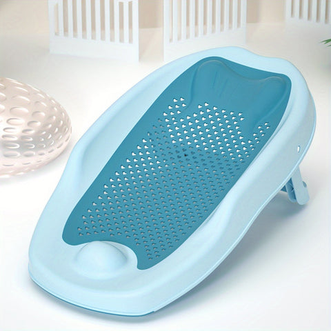 Faltbare Badewanne für Kinder - Fischformige, Rutschfeste Badstütze für sicheres Baden